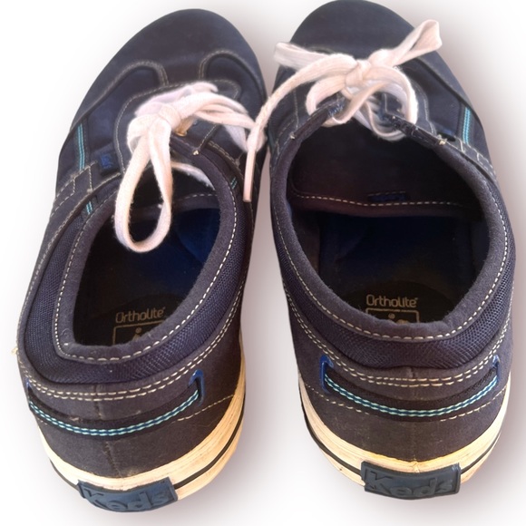Keds Women’s Blue Canvas Ortholite Craze T-Toe Navy Comfort Sneakers Size 6 EUC - Picture 3 of 7